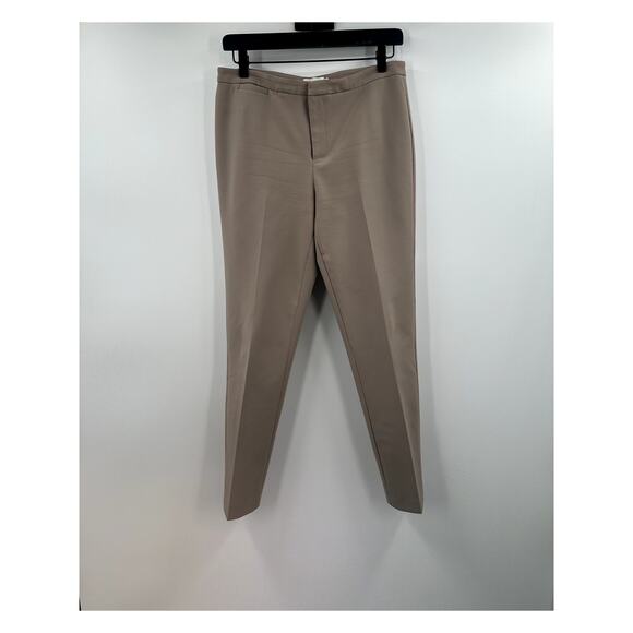 R Label Khaki Straight Pleated Work Pant Size Medium - Picture 1 of 8